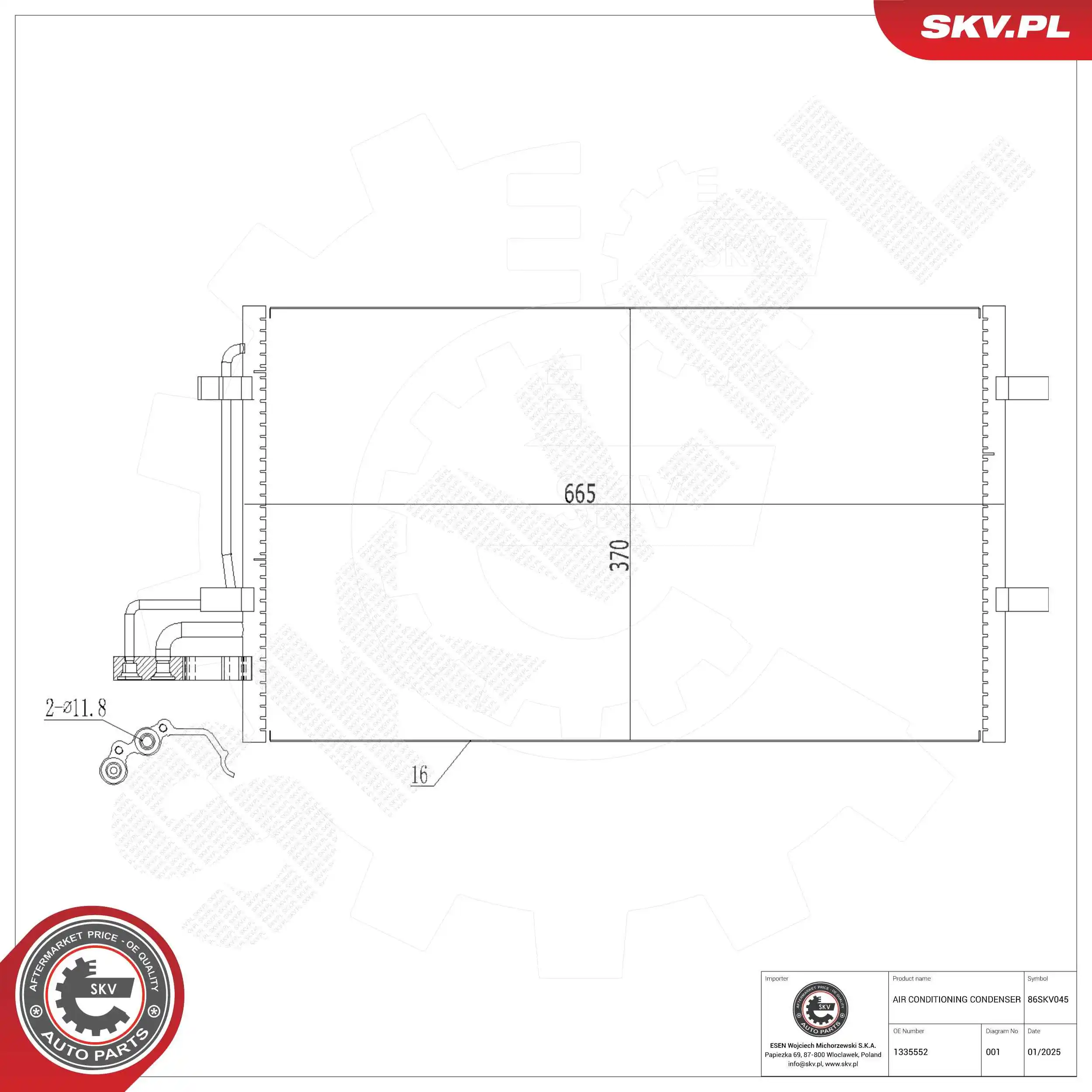 Condenser, air conditioning